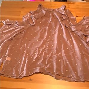 Long sleeve silk shirt